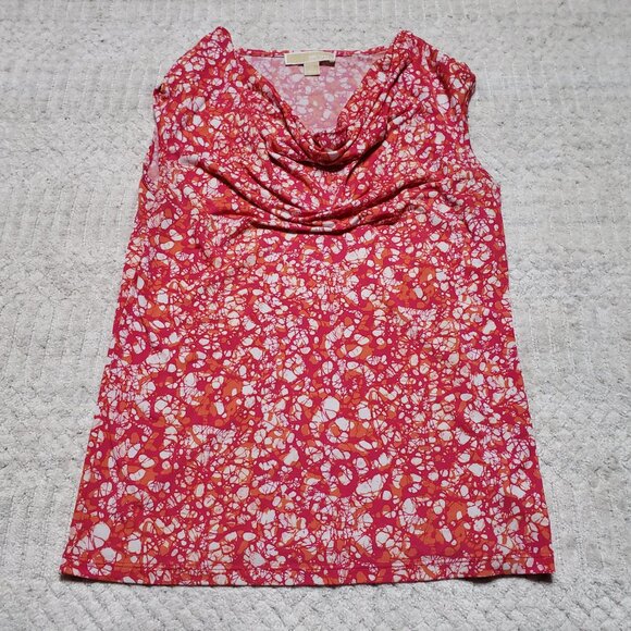 Michael Kors Women's Floral Patterned Cowl Neck Top Size M - Picture 9 of 9
